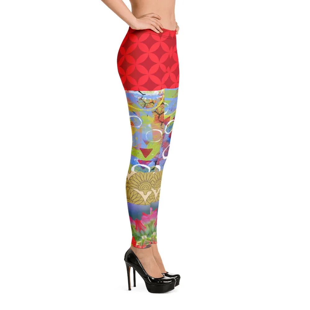 Winter Jubilee Ruby Red Leggings