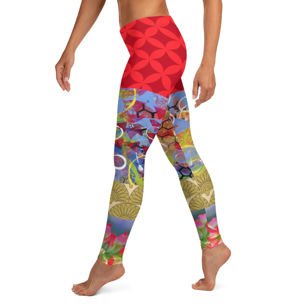 Winter Jubilee Ruby Red Leggings