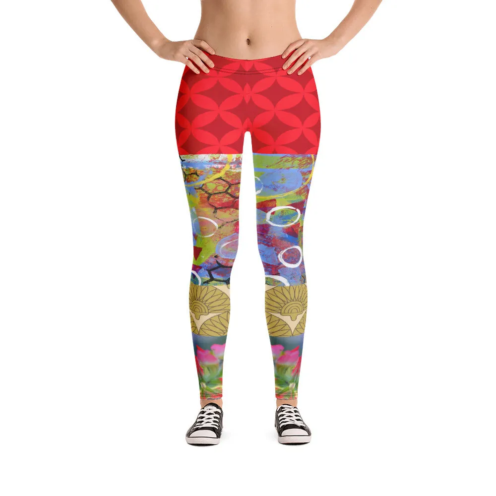 Winter Jubilee Ruby Red Leggings