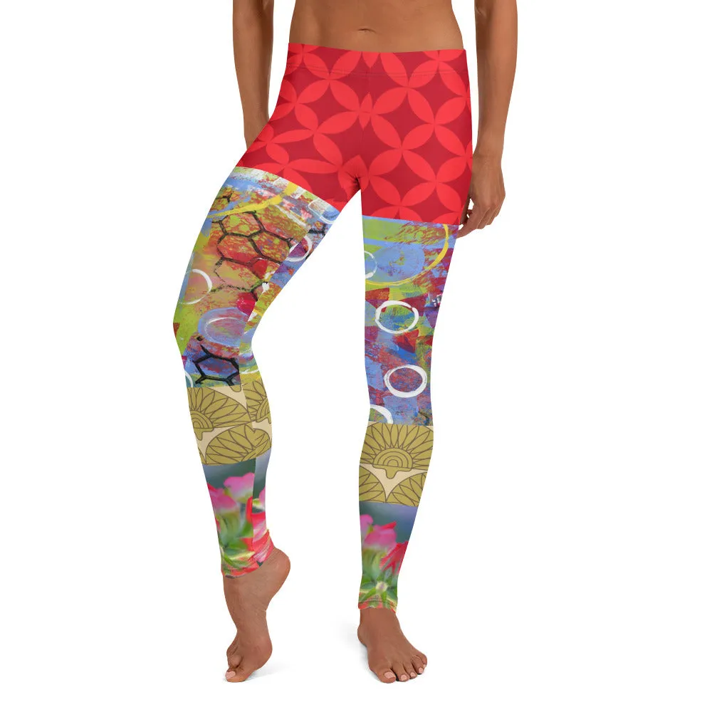 Winter Jubilee Ruby Red Leggings