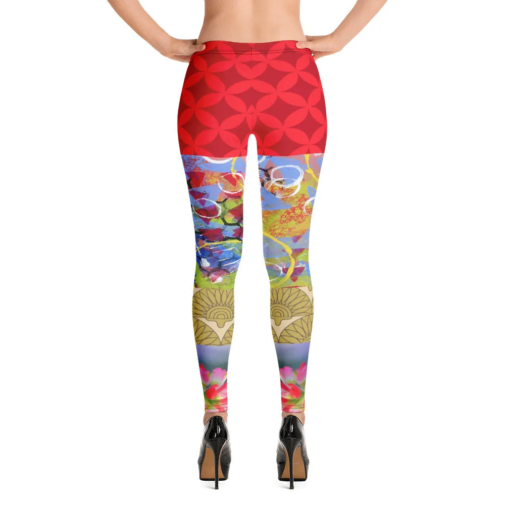 Winter Jubilee Ruby Red Leggings