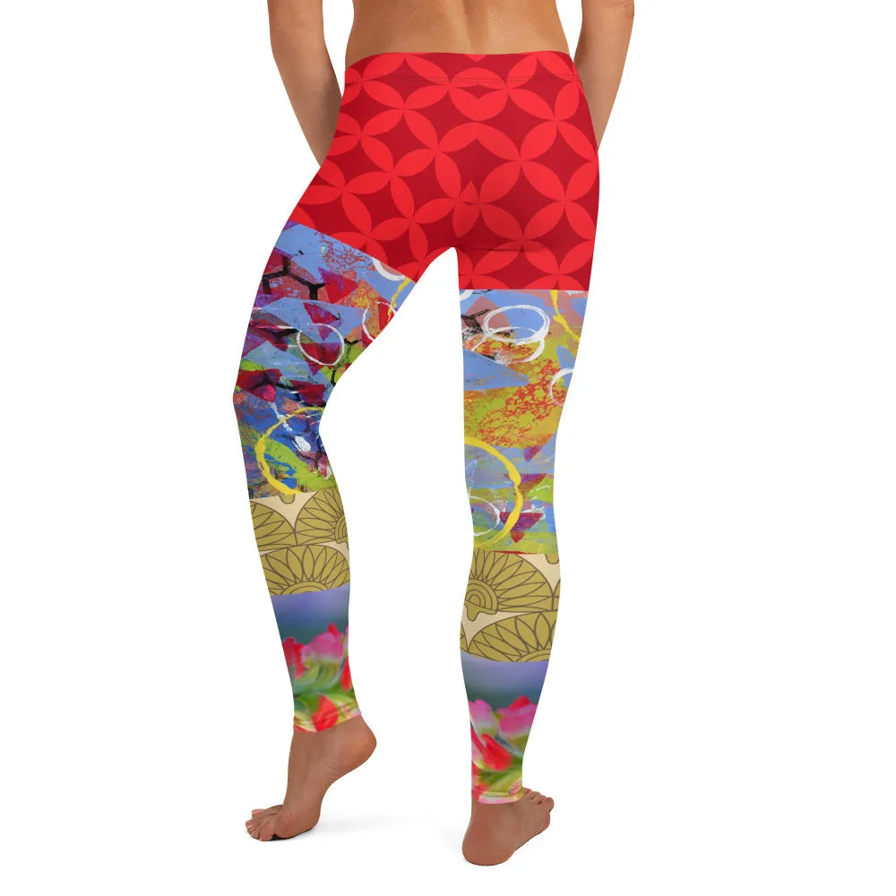 Winter Jubilee Ruby Red Leggings