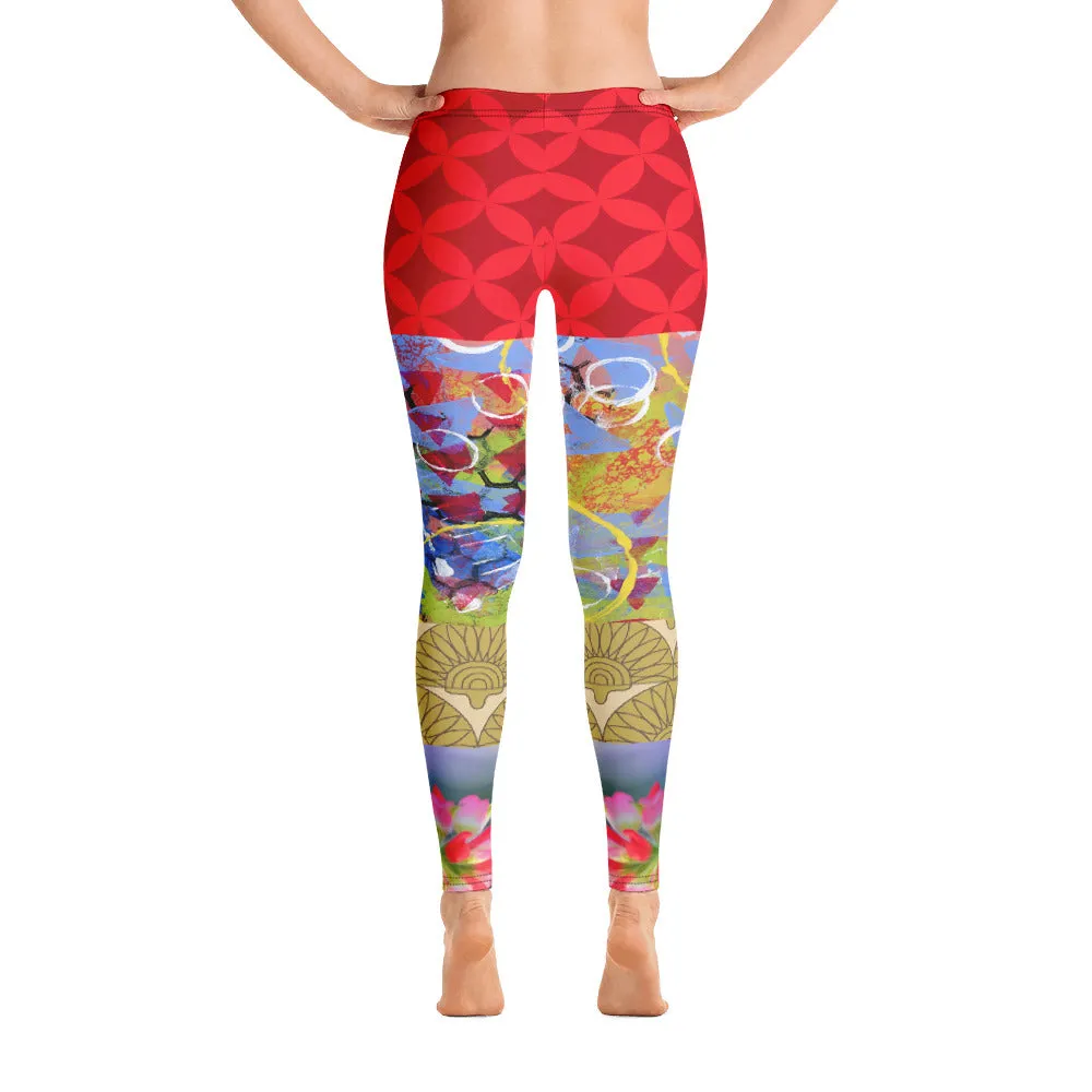 Winter Jubilee Ruby Red Leggings