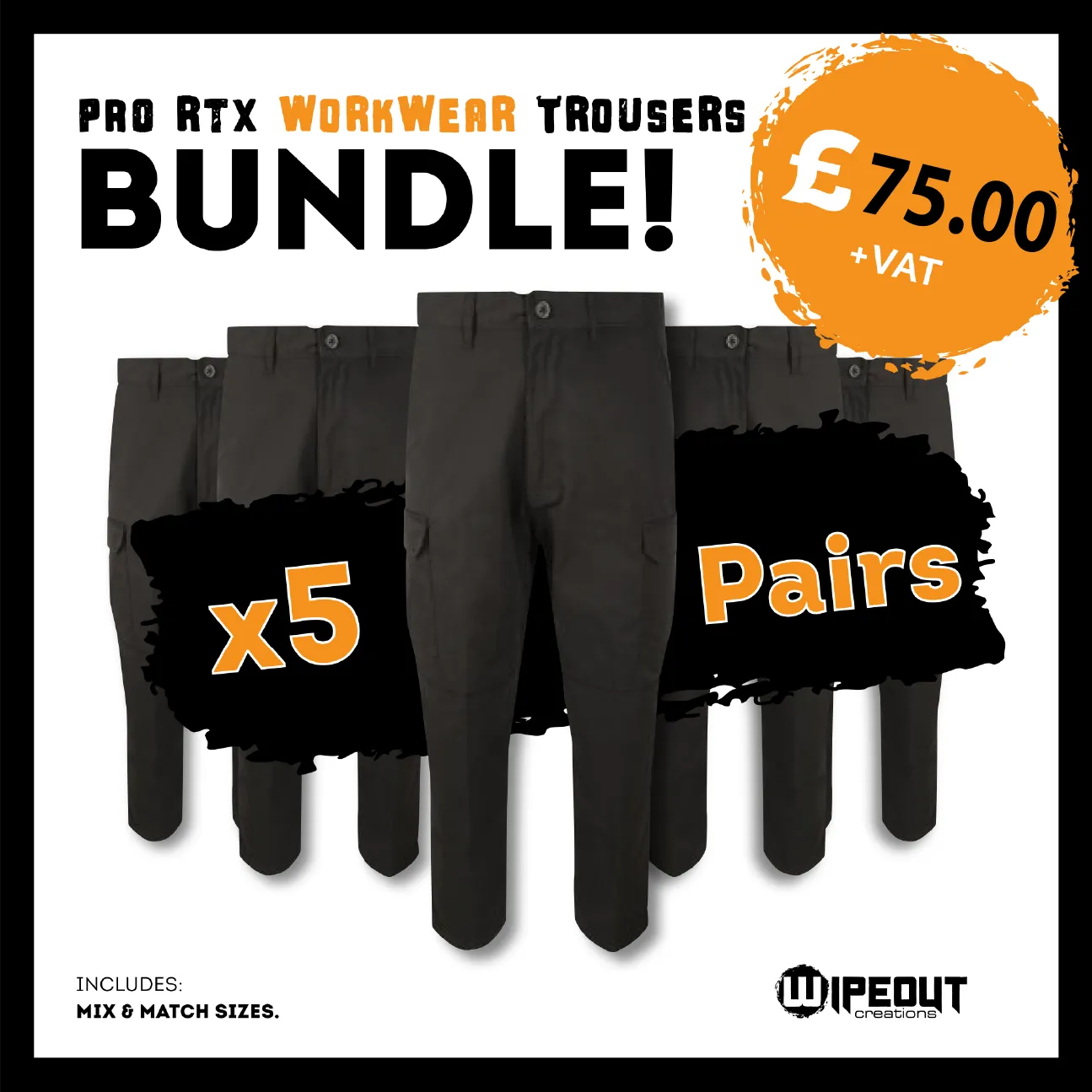 Workwear Trousers x5